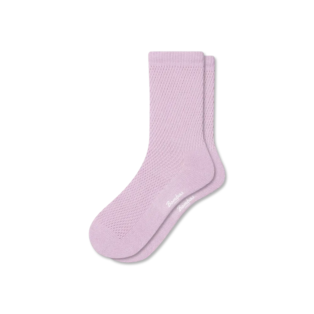 Women's Open Knit Half Calf Socks