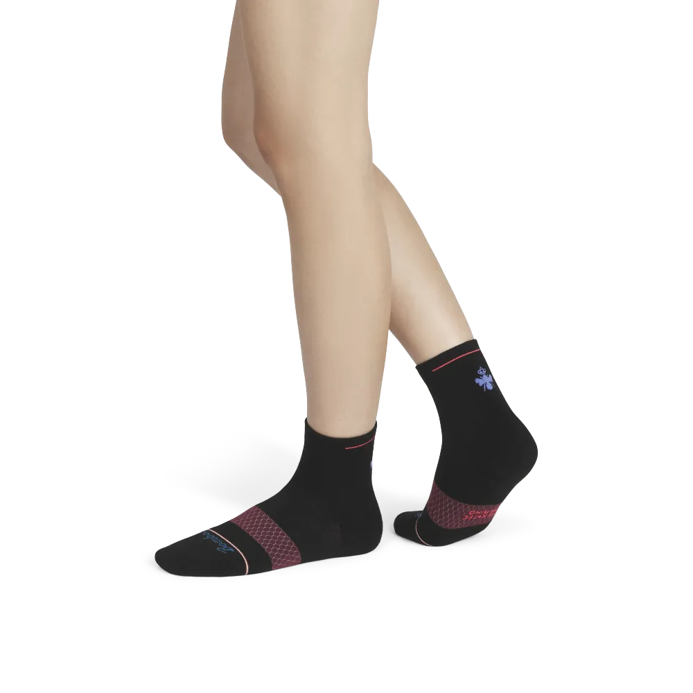 Women's Merino Wool Blend Athletic Quarter Sock 6-Pack