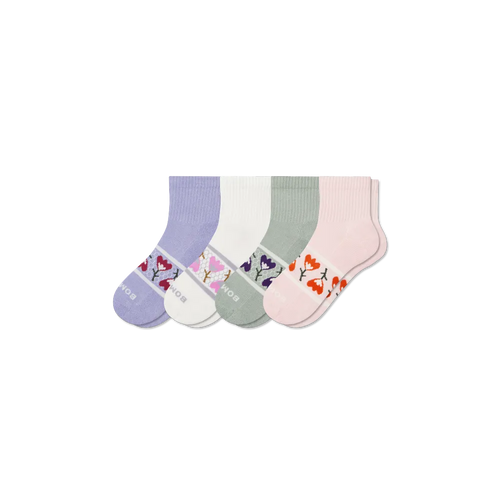 Women's Garden Party Quarter Sock 4-Pack