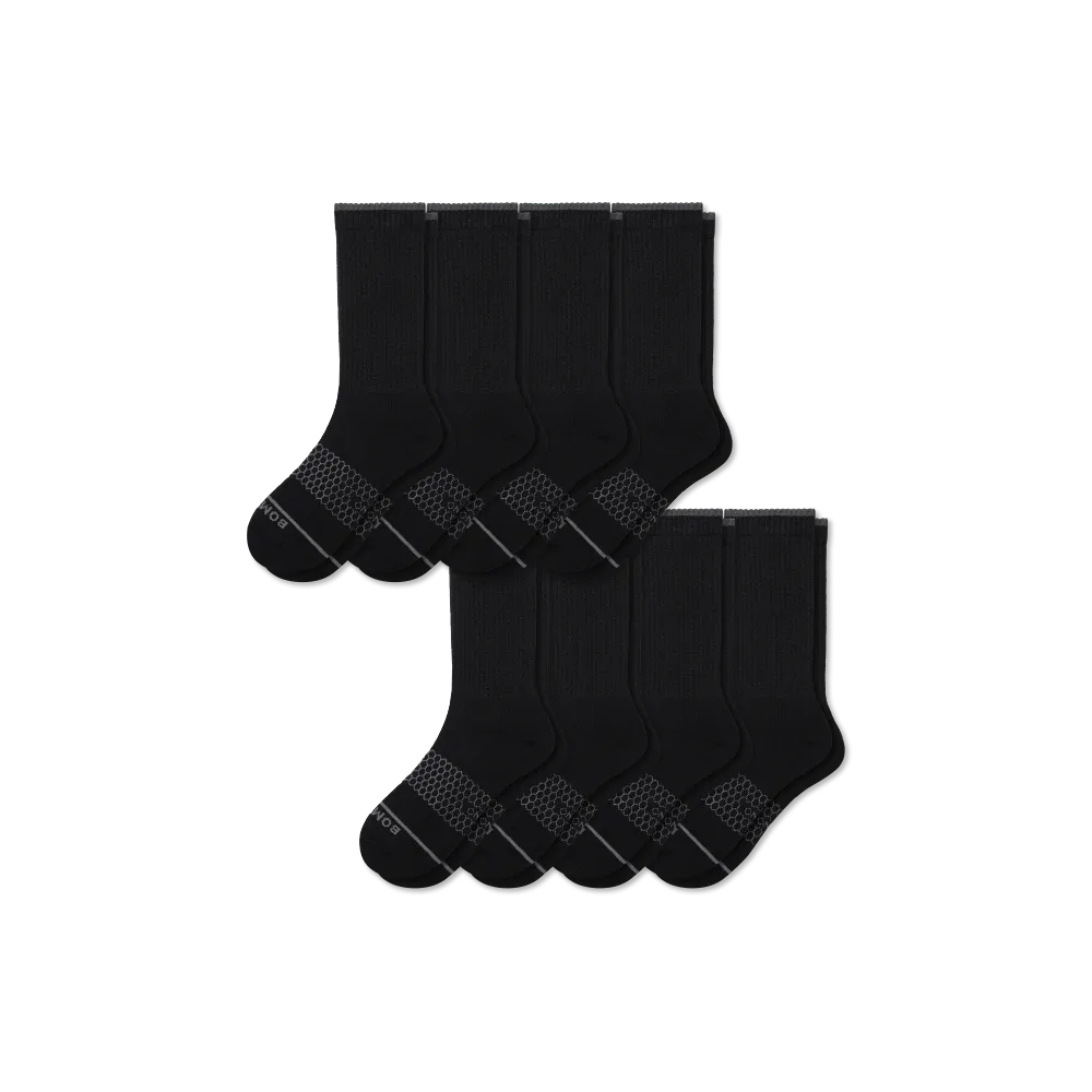 Women's Merino Wool Blend Calf Sock 8-Pack