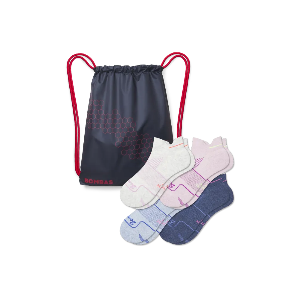 Women's Running Ankle Sock 4-Pack Gift Bag