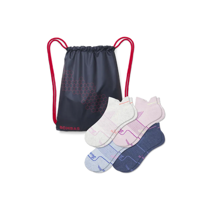 Women's Running Ankle Sock 4-Pack Gift Bag