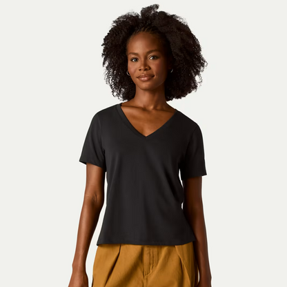Women's Pima Cotton V-Neck T-Shirt 3-Pack