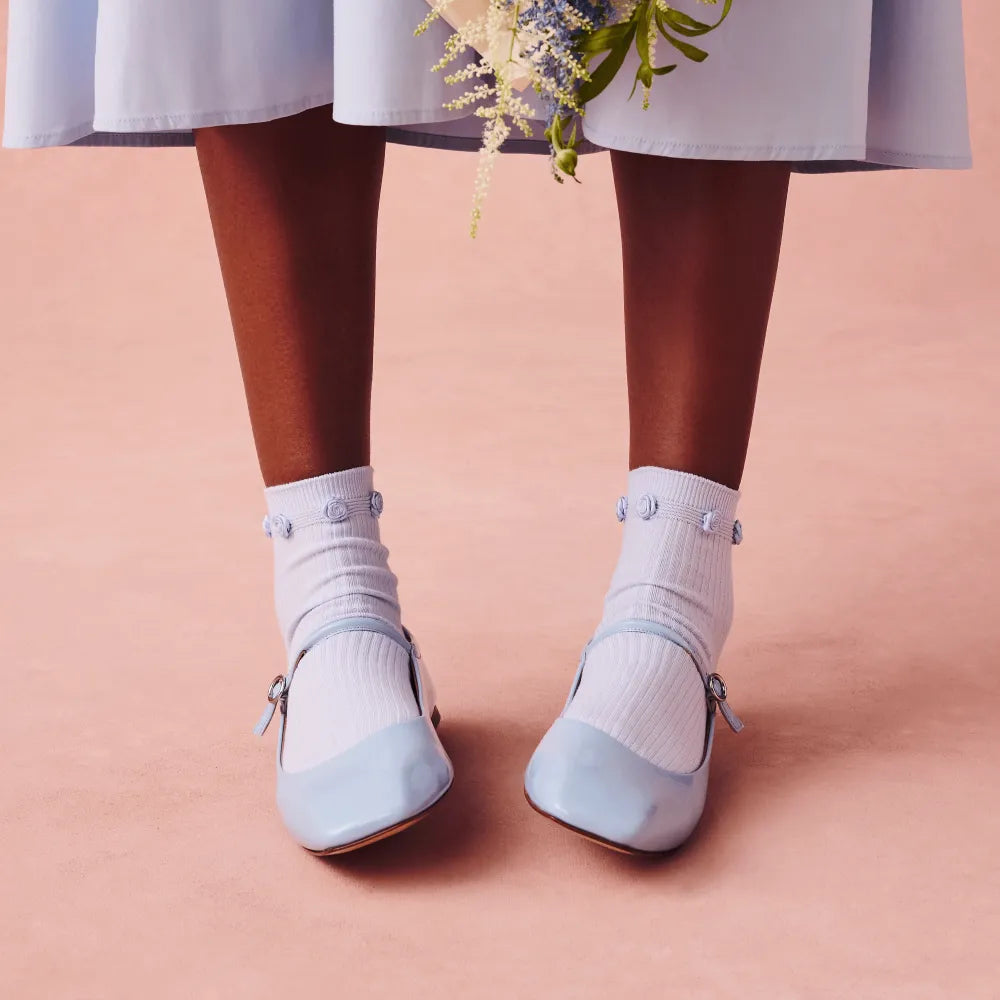 Women's Rosette True Rib Quarter Socks