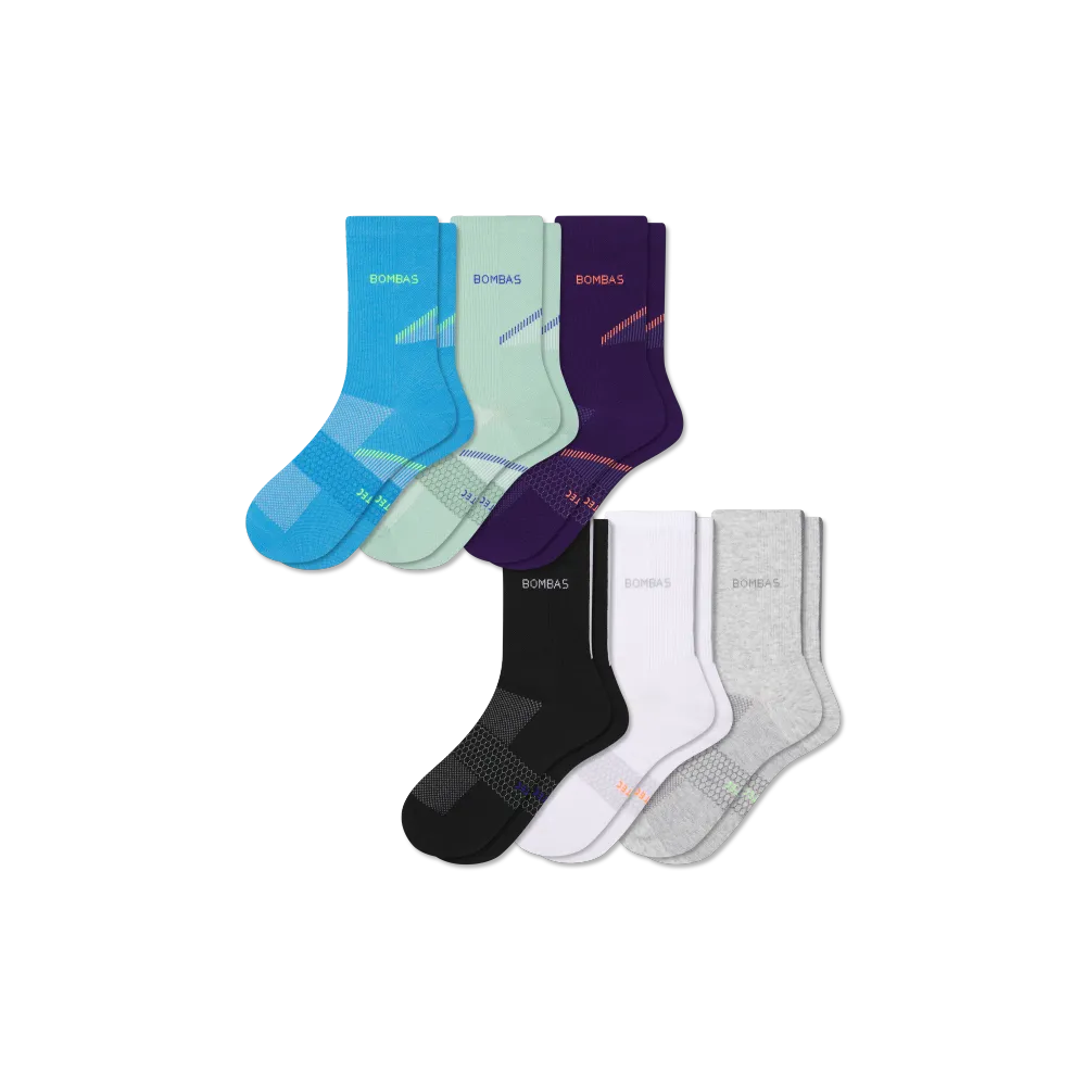 Women's Lightweight Athletic Half Calf Sock 6-Pack