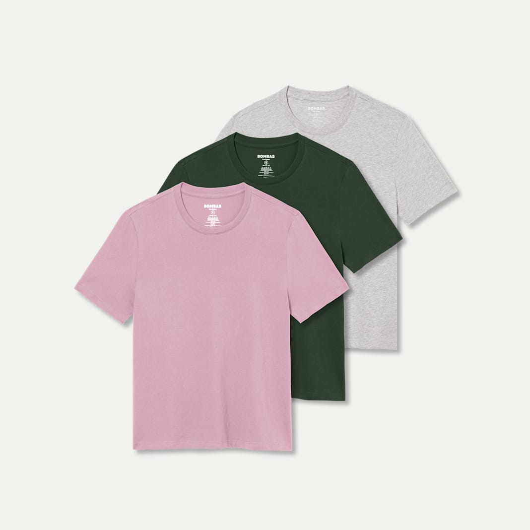 Women's Pima Cotton Crew Neck T-Shirt 3-Pack