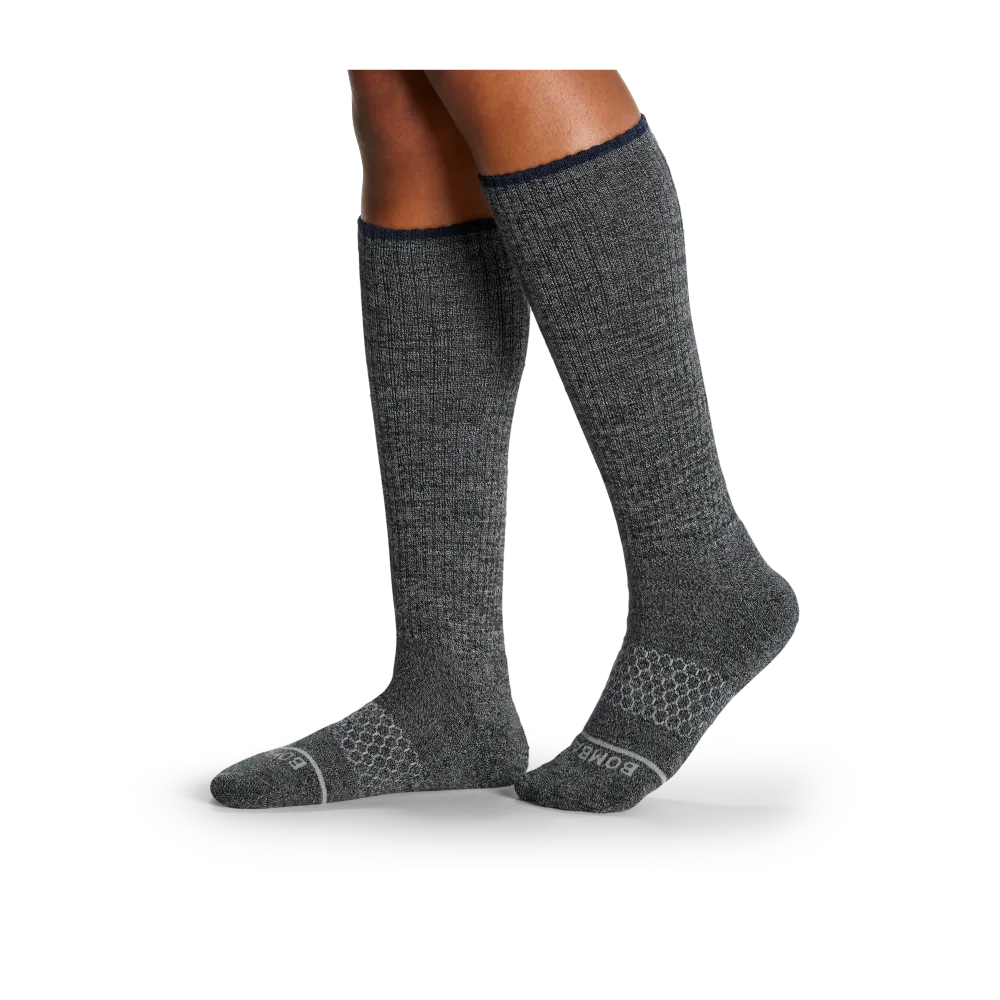 Women's Merino Wool Blend Knee-High Socks