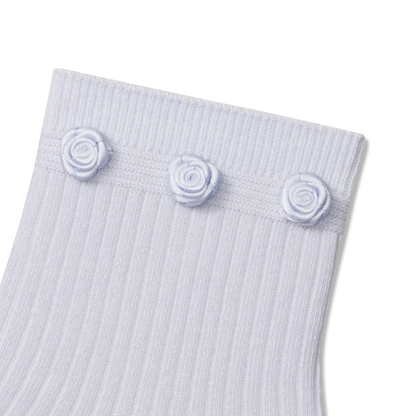Women's Rosette True Rib Quarter Socks