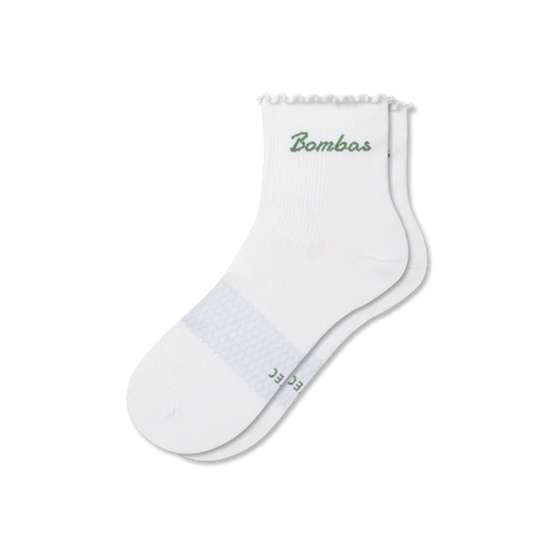 Women¡¯s Ruffle Athletic Quarter Socks