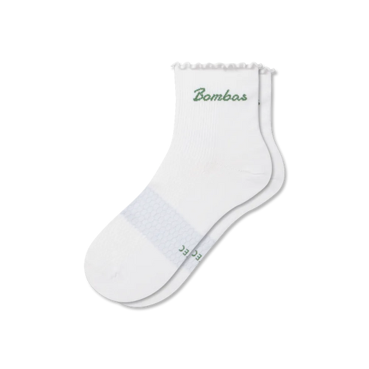 Women¡¯s Ruffle Athletic Quarter Socks