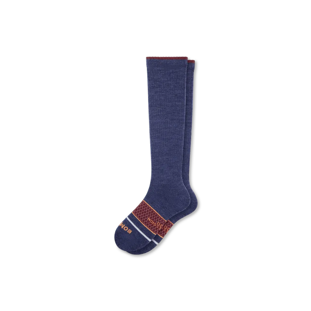 Women's Merino Wool Blend Everyday Compression Socks (15-20mmHg)