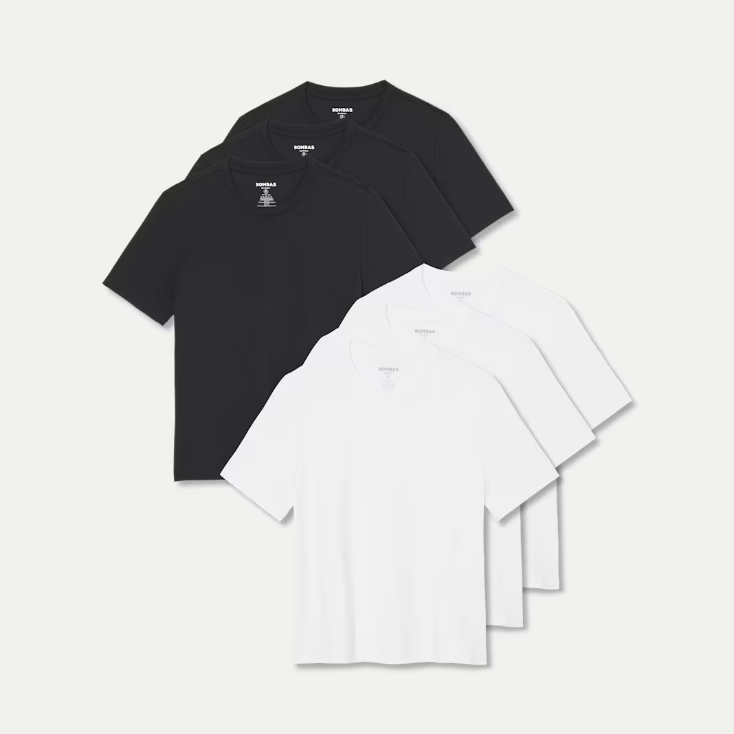 Women's Pima Cotton Crew Neck T-Shirt 6-Pack