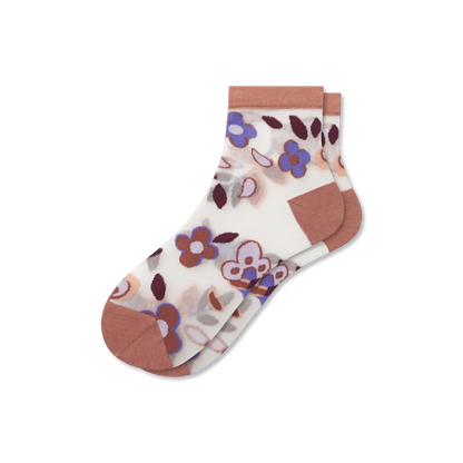 Women¡¯s Sheer Garden Party Quarter Socks