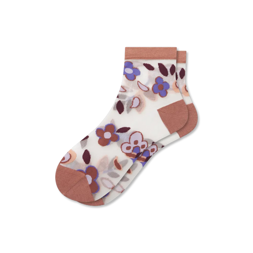 Women¡¯s Sheer Garden Party Quarter Socks