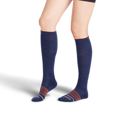 Women's Merino Wool Blend Everyday Compression Socks (15-20mmHg)