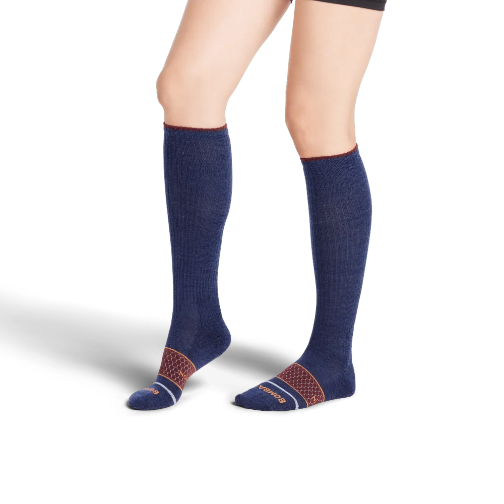 Women's Merino Wool Blend Everyday Compression Sock 3-Pack (15-20mmHg)