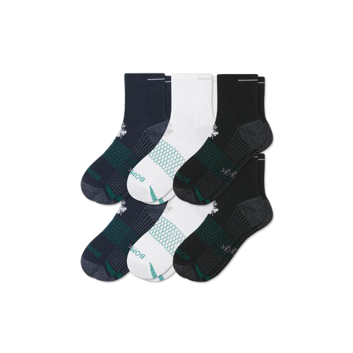 Women's Golf Quarter Sock 6-Pack