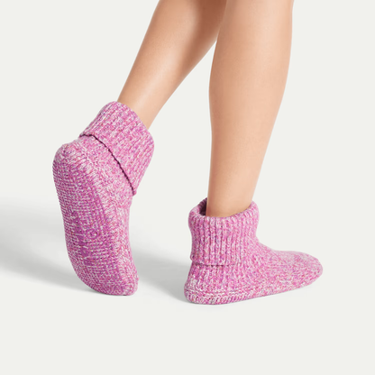 Women's Gripper Slipper Bootie - Sherpa-Lined