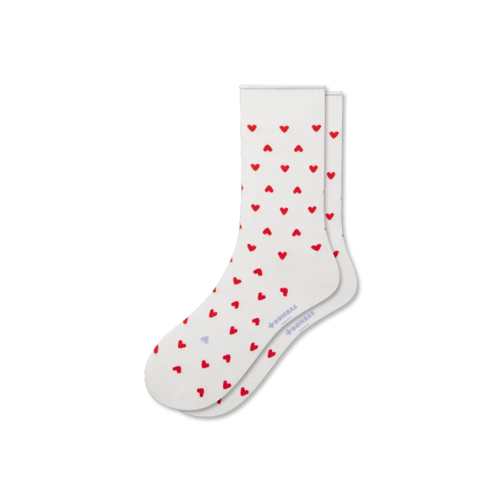 Women¡¯s Hearts Half Calf Socks