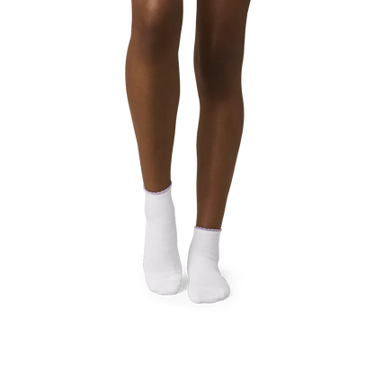 Women¡¯s Scallop Cuff Quarter Socks