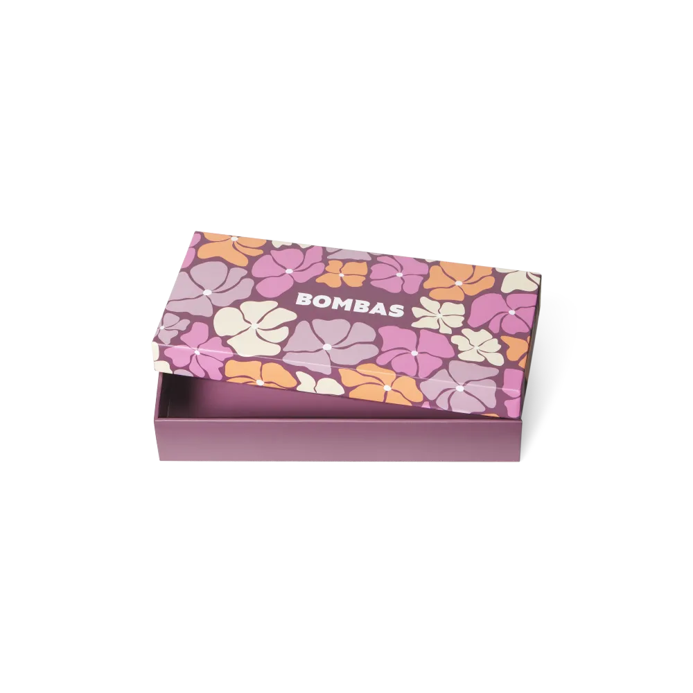 Women's Floral Lightweight Ankle Sock 4-Pack Gift Box