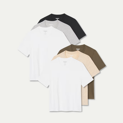 Women's Pima Cotton Crew Neck T-Shirt 6-Pack