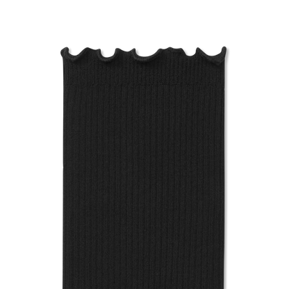 Women's Ruffle Rib Half Calf Socks