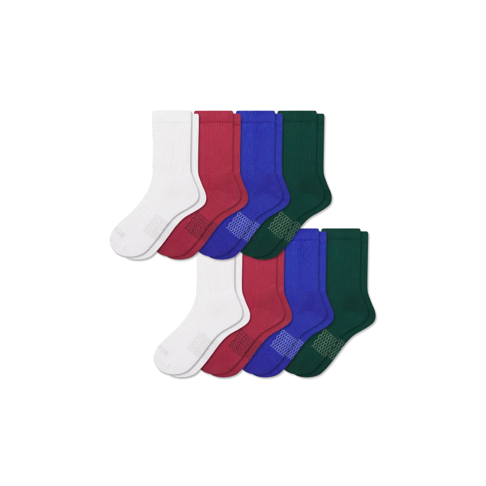 Women's Modern Rib Half Calf Sock 8-Pack