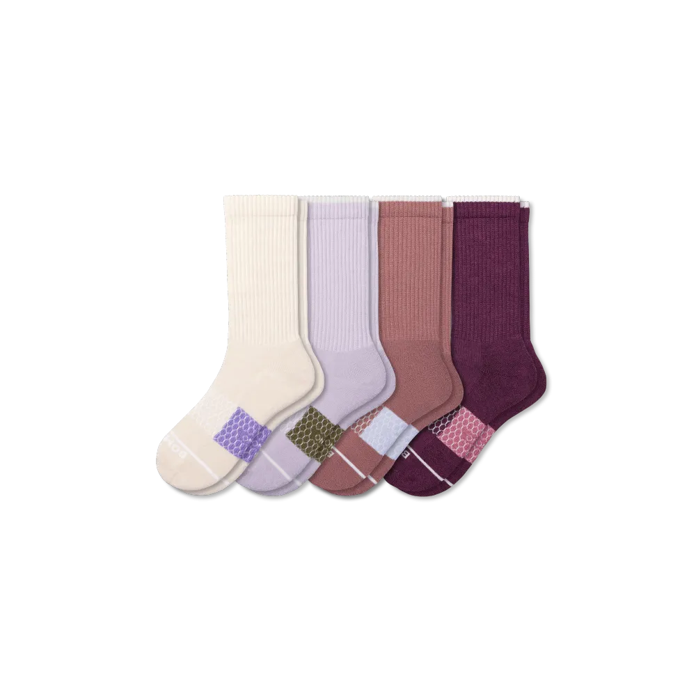 Women's Merino Wool Blend Calf Sock 4-Pack