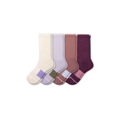 Women's Merino Wool Blend Calf Sock 4-Pack