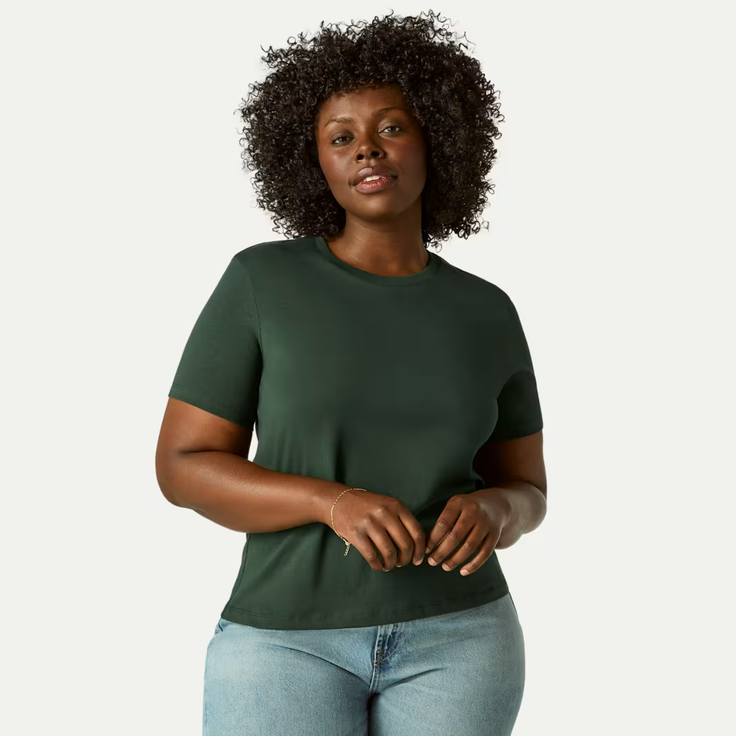 Women's Pima Cotton Crew Neck T-Shirt