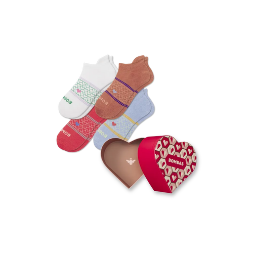Women's Hearts Ankle Sock 4-Pack Gift Box