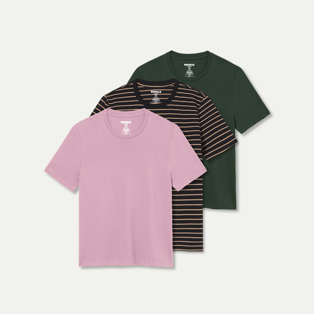 Women's Pima Cotton Crew Neck T-Shirt 3-Pack