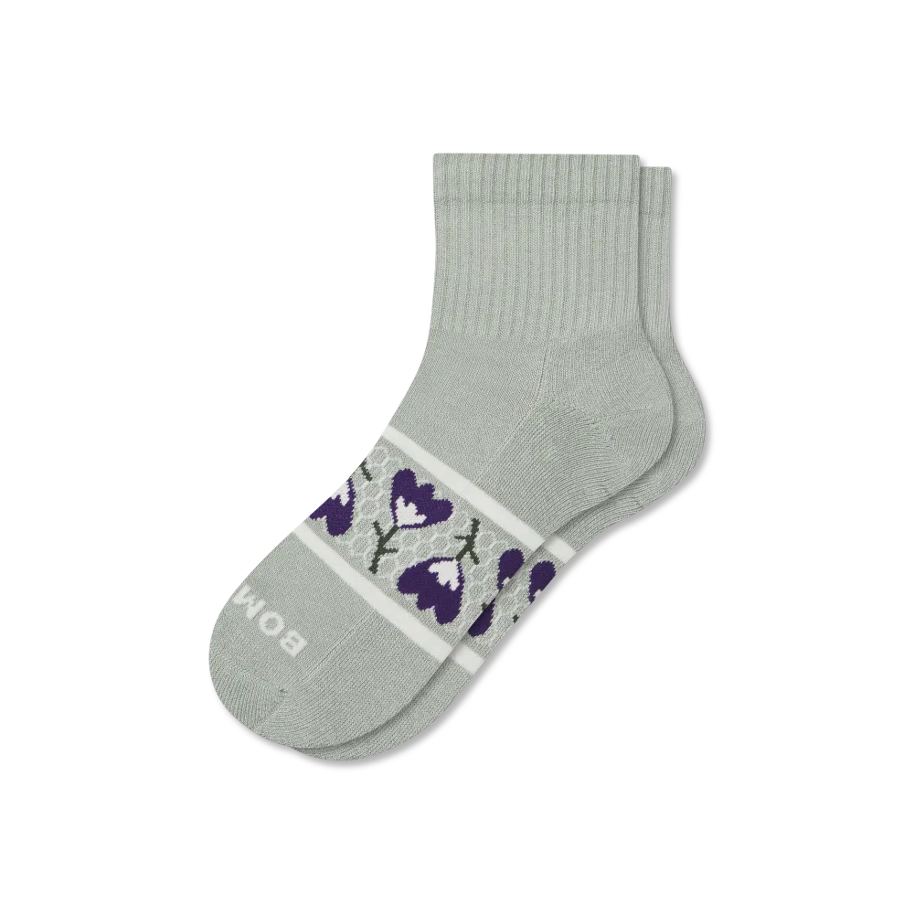 Women's Garden Party Quarter Socks
