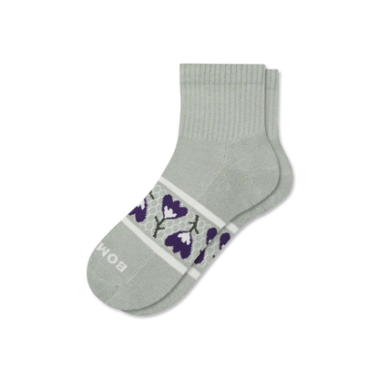 Women's Garden Party Quarter Socks