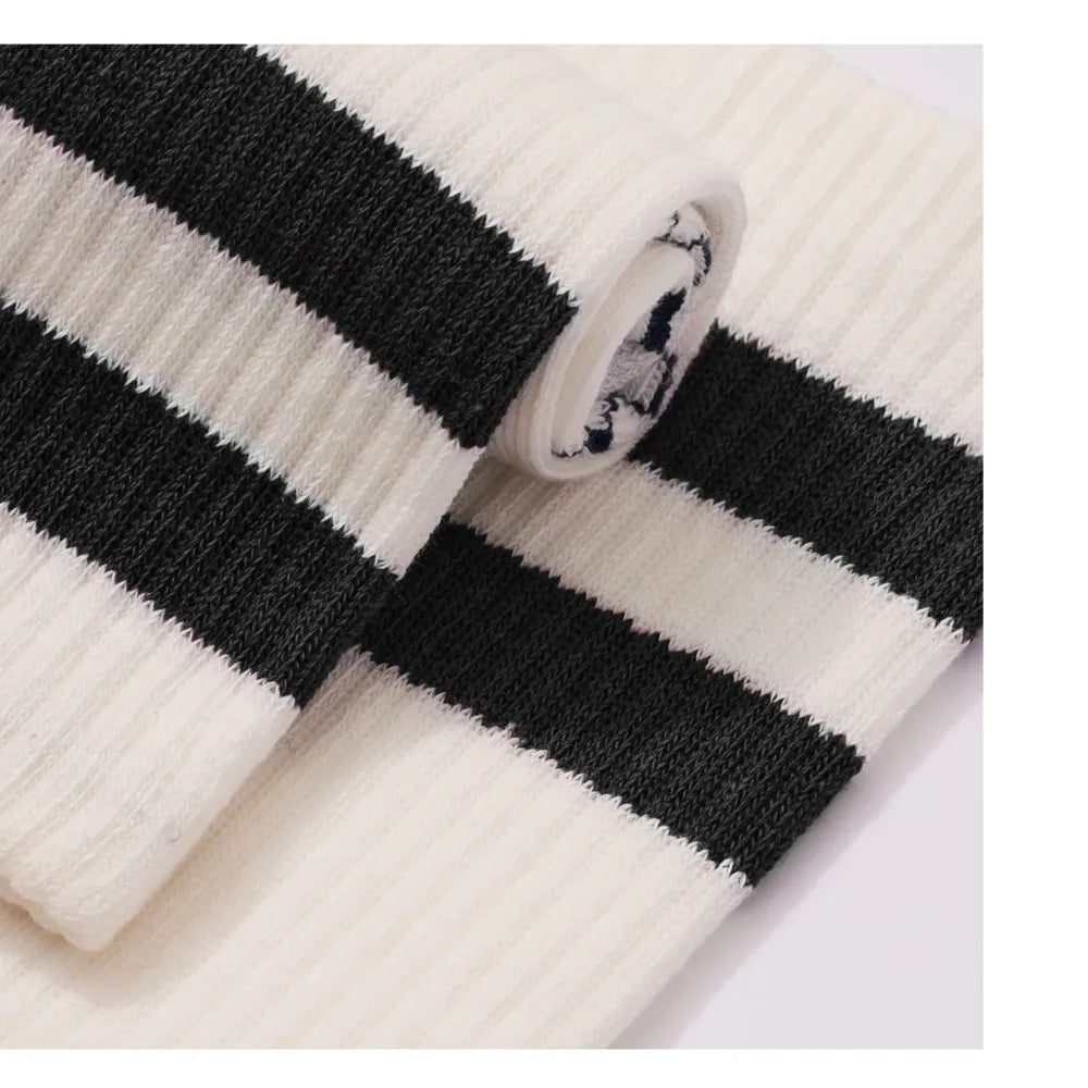 Women's Vintage Stripes Half Calf Socks