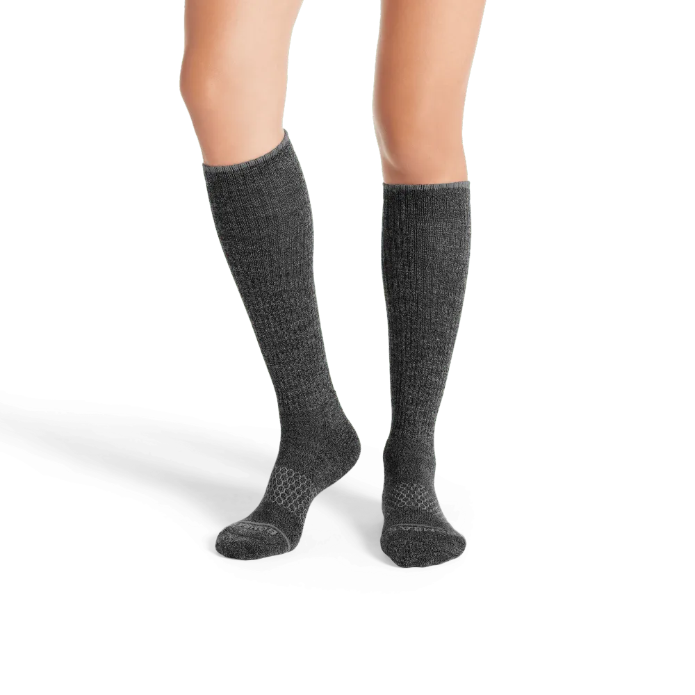 Women's Merino Wool Blend Knee-High Socks