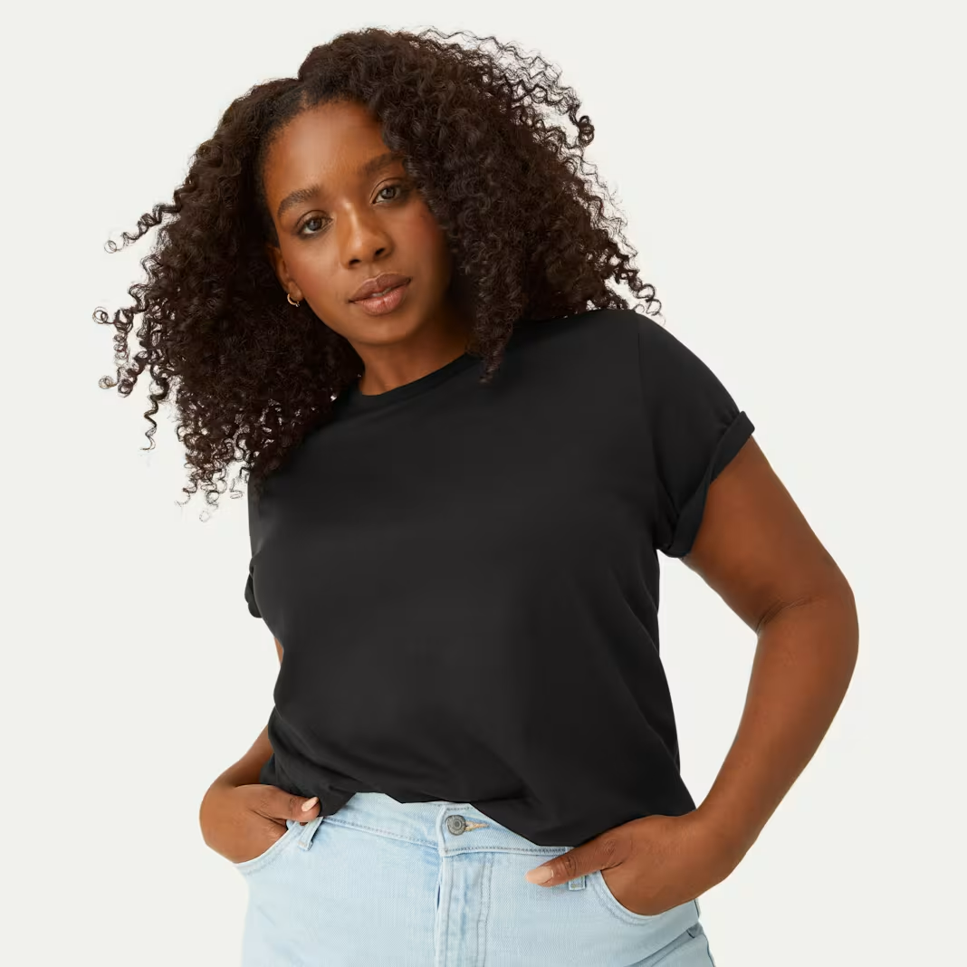 Women's Pima Cotton Crew Neck T-Shirt 6-Pack