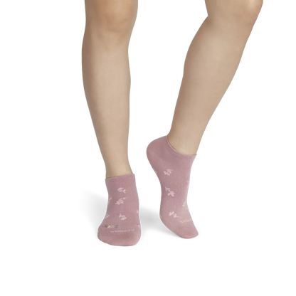 Women's Floral Lightweight Ankle Sock 4-Pack Gift Box