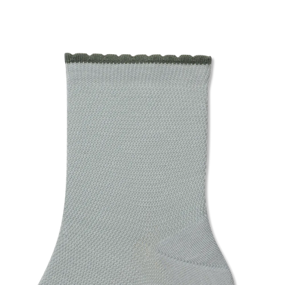 Women¡¯s Scallop Cuff Quarter Socks
