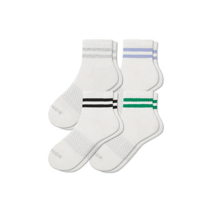 Women's Vintage Stripes Quarter Sock 4-Pack