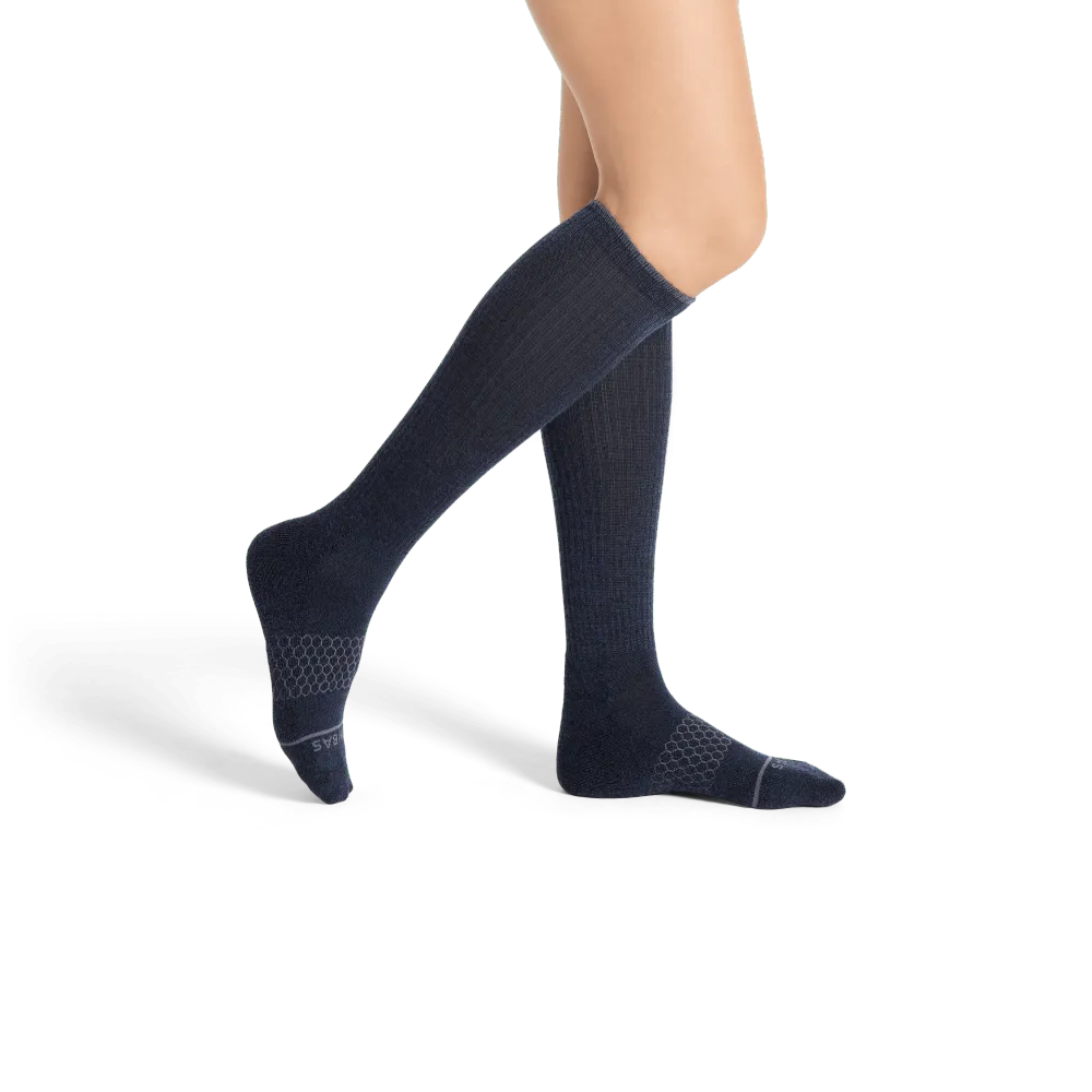 Women's Merino Wool Blend Knee-High Sock 4-Pack