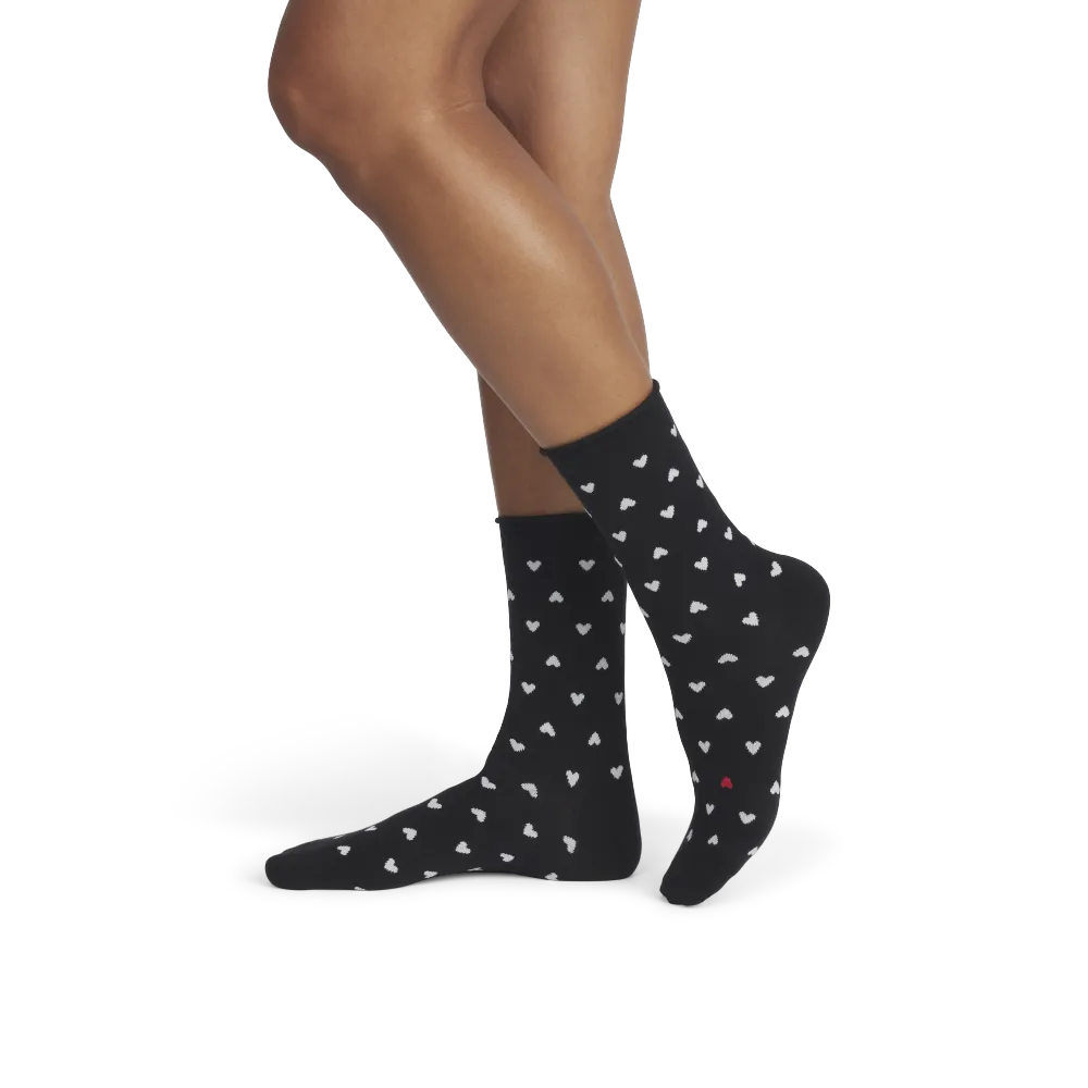 Women¡¯s Hearts Half Calf Socks