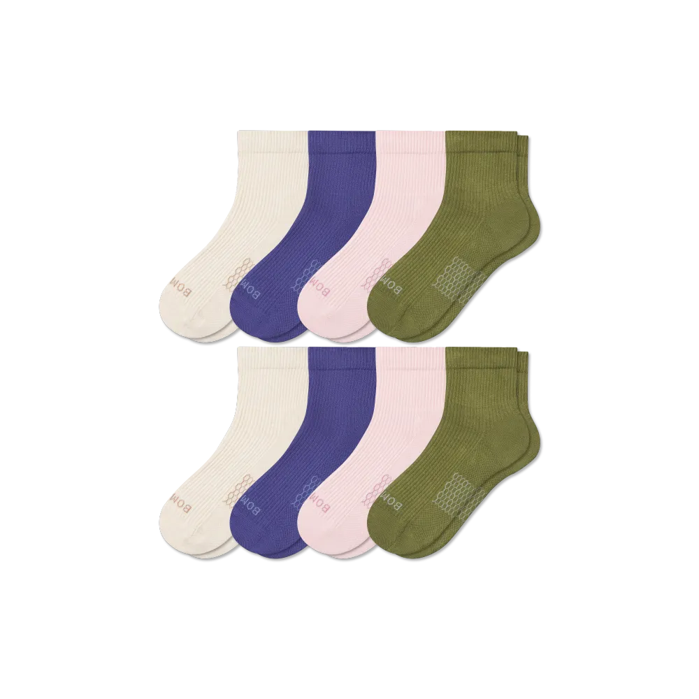 Women's Modern Rib Quarter Sock 8-Pack