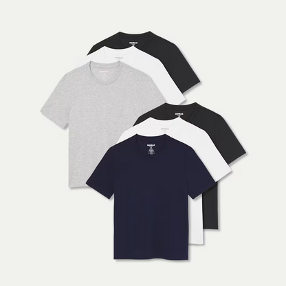 Women's Pima Cotton Crew Neck T-Shirt 6-Pack