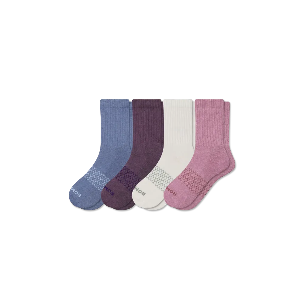 Women's Solids Half Calf Sock 4-Pack