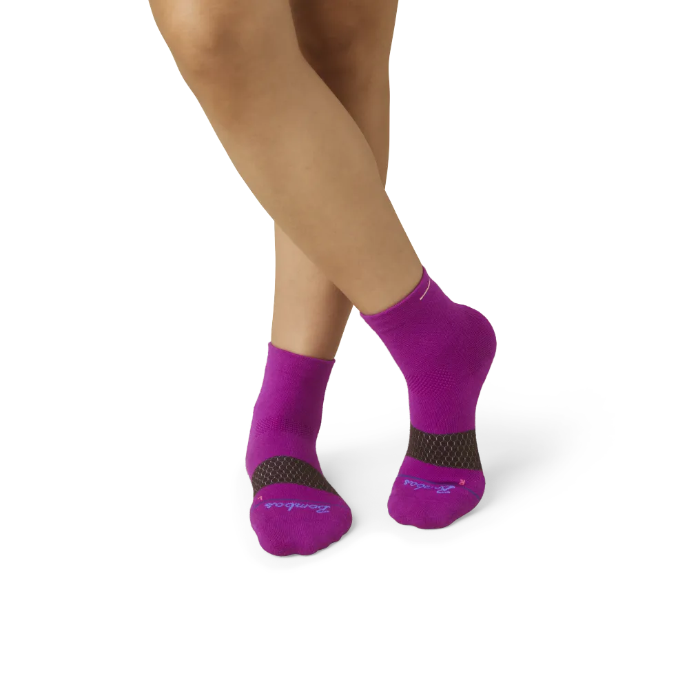 Women's Merino Wool Blend Athletic Quarter Socks