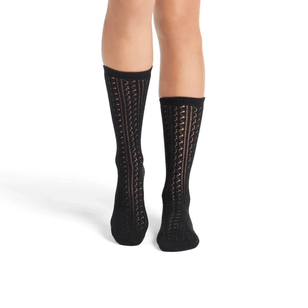 Women's Pointelle Calf Socks