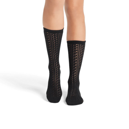 Women's Pointelle Calf Socks