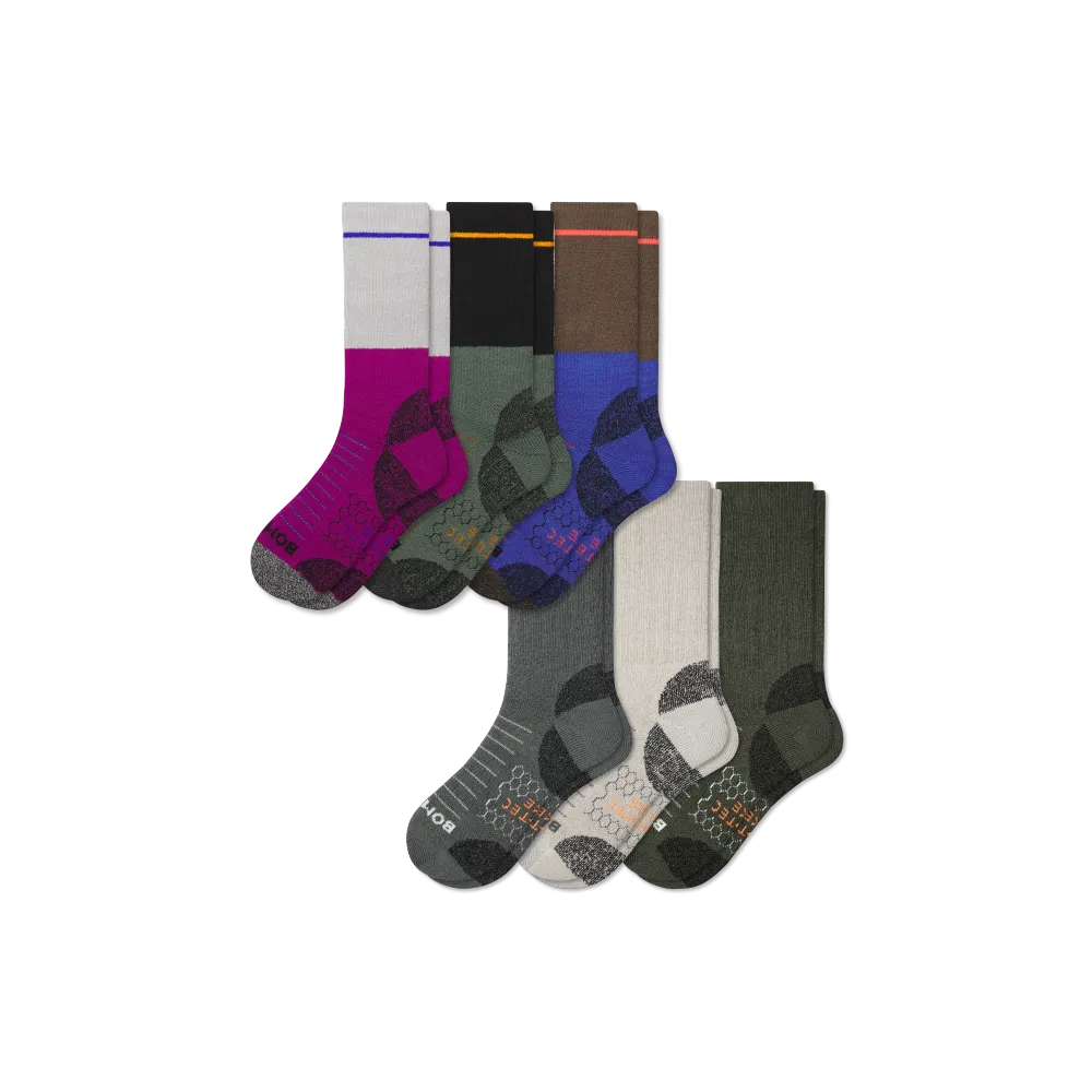 Women's Hiking Calf Sock 6-Pack
